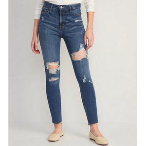 Old Navy High-Waisted Rockstar Super-Skinny Distressed Jeans